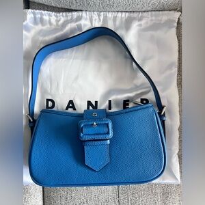 Blue Leather Danier shoulder bag